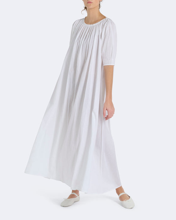 Yarrow dress in white cotton