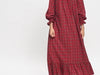 ZADIE DRESS IN RED TARTAN FLANNEL