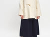 SHUFFLE JACKET IN CREAM WOOL - DILLY DRESS IN NAVY CORD