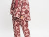 QUILTED JACKET IN PINK AND RED - QUILTED TROUSERS IN PINK AND RED