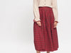 PIPER SKIRT IN RED TARTAN FLANNEL - SOPHIA SHIRT IN RED AND BEIGE CHECK