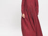 BRIGITTE DRESS IN RED TARTAN FLANNEL