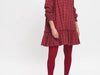 ALI DRESS IN RED TARTAN FLANNEL