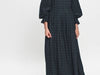 ALEXA DRESS IN BLACKWATCH TARTAN VOILE