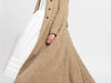 CASSANDRA SKIRT BROWN WOOL-INDIE DRESS WHITE